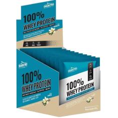 100% Whey Protein Sache Shark Pro Suplementos 40G - 10 Unidades-Unissex