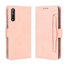 Capa com compartimento para cartão para Huawei P Smart S, capa flip carteira com suporte de couro para Huawei P Smart S, capa magnética retrô para telefone, capa carteira com compartimentos para