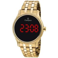 Relógio Champion Feminino Digital Dourado Ch40204H