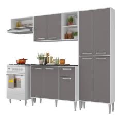 Armário de Cozinha Compacta Xangai 9 Portas Multimóveis Branco/Laca Fu