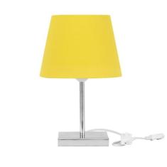 Abajur Eros Dome Amarelo com Base Quadrada Magnifico - MARRYLUZ