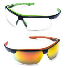 Kit 2 Óculos Bike Ciclismo Espelhado Neon + Transparente - STEELFLEX, 