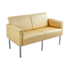 Sofá para Recepção de Escritório Linha Recepção Contatic Amarelo - Des