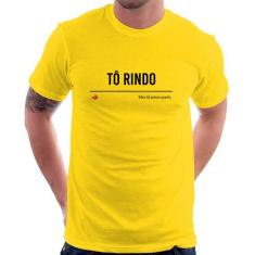 Camiseta Tô Rindo mas tô preocupado - Foca na Moda, Amarelo, M