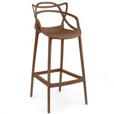 Banqueta Alta Allegra Design Cozinha/bancada - Marrom