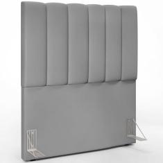 Cabeceira Cama Box Solteiro 100 cm Dália W01 Facto Cinza - Lyam Decor