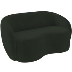 Sofá 3 Lugares 180cm Sala de Estar Living Oscar K01 Veludo Verde - Lyam Decor