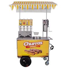 Carrinho de Churros Gourmet R2 4 Doceiras e Masseira R0078