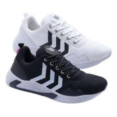 Tênis Para Corrida Casual Feminino Leve Macio Combo 2 Pares - Dix, 37,