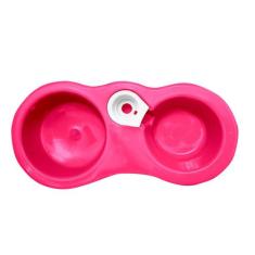 Bebedouro Comedouro Duplo Pet Cachorro Cão Gato Encaixe Garrafa De Águ