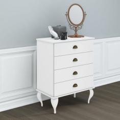 Cômoda 4 Gavetas Clássica - Movelbento