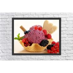 Quadro Decorativo Sorveterias Sorvete Gourmet Restaurantes Decorações 