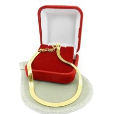 Pulseira Feminina 20 A 23Cm 3Mm Largura Folheada Ouro Pl226