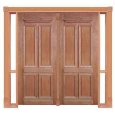 Portal Duplo Duquesa Mod. 016 em Madeira Maciça Cedro Arana Casmavi, 2