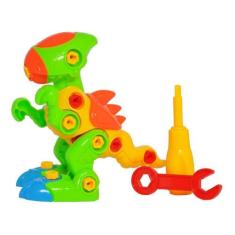 Brinquedo Educativo Infantil Dino Rex Monta e Desmonta com Chavinha - 