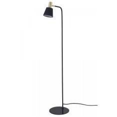 Luminária de Chão de Metal Pipe 139cmx12cm Bella Iluminação Dourado/Preto