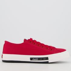 Tênis Coca Cola Daytona Feminino Vermelho-Feminino