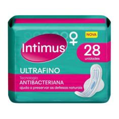 Absorvente Intimus Antibacteriano Com 28 Unidades Com Abas