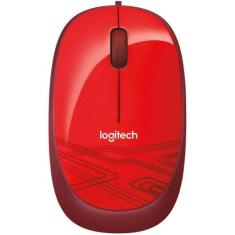 Mouse Logitech M105 910-002959 3 Botoes Usb Vermelho
