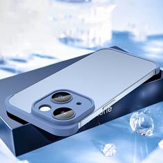 Luxo com protetor de lente capa de silicone macio para iPhone 14 Pro Max capa de telefone à prova de choque para iPhone 12 13 14, azul, para iPhone 13 Pro