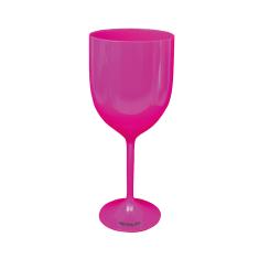 Taça Vinho Rosa Acrílico Poliestireno