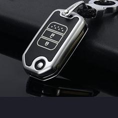 TPHJRM Capa da chave do carro em liga de zinco, capa da chave, adequada para Honda Accord City Civic Crv Elemento adequado para Hrv Odyssey Crider Jed Spirior