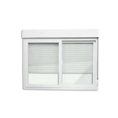 Janela de PVC Integrada 140x150cm 2 Folhas com Vidro Liso ITEC Brimak Branco