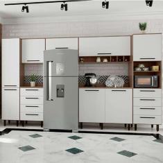cozinha compacta evolution 8 pt 8 gv branco e tannat