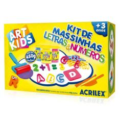 Kit De Massinhas Letras E Números 450G - Acrilex