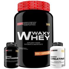 KIT Waxy Whey 900g + Power Creatine 100g + Power Glutamine 100g - Body