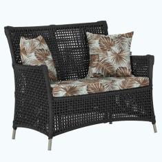 1 Sofá Área Externa Igapó Alumínio Pintura Fendi Corda Náutica Estofad