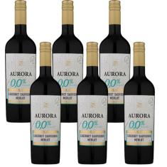 Vinho Zero Álcool Cabernet e Merlot Aurora 750ml
