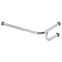 Barra De Apoio Para Lavatório De Canto Em L 50x65cm Direito - Metalcro