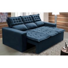 Sofá 3 Lugares 2,00m Retrátil e Reclinável Cama inBox Slim. Velusoft