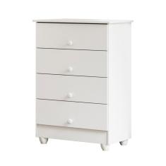 Cômoda Soft 4 Gavetas Tigus Baby Branco