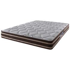 Colchão Queen Espuma Oakland Dupla Face D70 D28 158x198x24cm Marrom Zidi