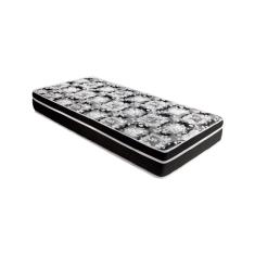 Colchão Solteiro Espuma Gran Luck Black Double Side D45 88x188x30cm Escuro estampado Luckspuma