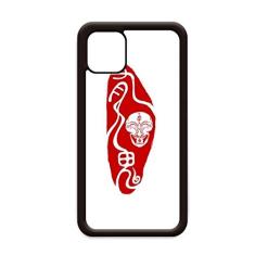 Capa Demon Head China Seal Fuying Painting para iPhone 12 Pro Max para Apple Mini Mobile Case Shell