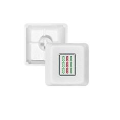 Mahjong Bamboo Bar 9 azulejos padrão teclado mecânico PBT kit de atualização para jogos