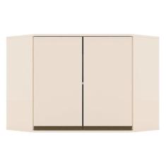 Armário Aéreo Canto Oblíquo 2 Portas Évelin Off White - Henn