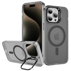 Hitaoyou Capa para iPhone 15 Pro Max compatível com Magsafe, suporte de câmera transparente transparente para iPhone 15 Pro Max, capa protetora resistente à prova de choque para iPhone 15 Pro Max