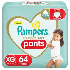 Fralda Pampers Pants Premium Care XG - 64 fraldas