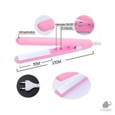 Mini Chapinha Portátil Prancha De Bolsa Viagem Bivolt - Booglee