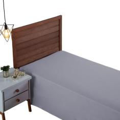 Lençol Cama Box Solteiro 01 Peça Percal 300 Fios Liso SEM ELÁSTICO 100