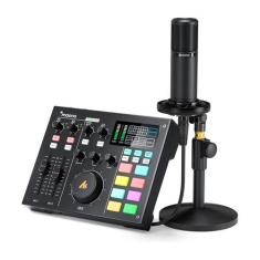 Mesa De Som Maonocaster Au-am100k1 + Microfone Condensador, AU-AM100K1