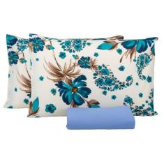 Jogo Lençol Queen Size 3 Peças Percal 150 Fios Tifanny - Thais Enxovai