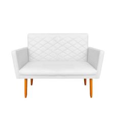 Namoradeira Maite  2 Lugares Para Sala Varanda Suede - Maite Moda Casa