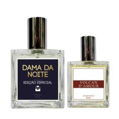 Kit Perfume Fem. - Dama da Noite 100ml + Volcan D'Amour 30ml - Essênci