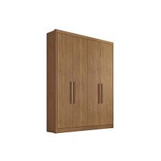 Guarda Roupa 4 Portas e 3 Gavetas Moderni/Sevilha Cumaru - Novo Horizonte