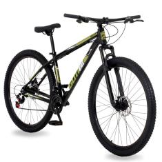 Imagem de Bicicleta Aro 29 Gott 24 Marcha Câmbio Shimano Freio a Disco - Preto/Dourado - 15.5